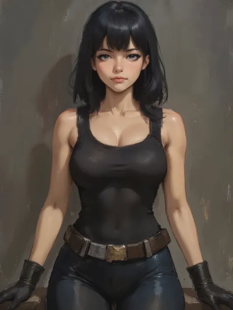 sketch painting, marinette Dopanchan, anime, A very beautiful and cute 22 year old woman with a slight smile. (((Shy smile))), sharp focus on the face, (((Western eyes:1.5))), (((Extremely detailed ice-blue eyes, beautiful eyes, beautifully detailed eyes))...