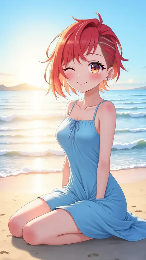 赤髪アシメ少女_flux v1.00
