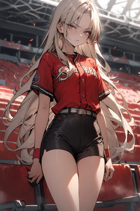 ((masterpiece,Highest Quality:1.2)),(soro),slender,middle school girl staring at me while walking through the stadium audience seats,cowboy shot,beautiful skin,(Thin thighs),(healthy tanned skin,) light brown very long hair,Perfect brown eyes , tree eyes ,...