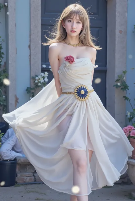 anime style、Rin々Shiny Female Hero、Long Fluttering Golden Hair、god々Beautiful eyes、Noble Expression、Magic sword 、Shining Holy Sword、Pure White Plate Armor、Blue and Gold Ornaments、cloak、detailed、masterpiece、best quality、Holy Seal that is Proof of Bravery、Magi...