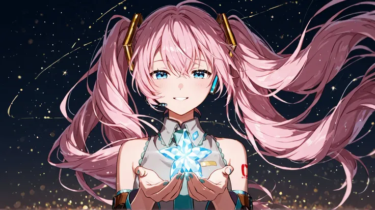 Hatsune Miku、Megurine Luka 、smile、 Floating