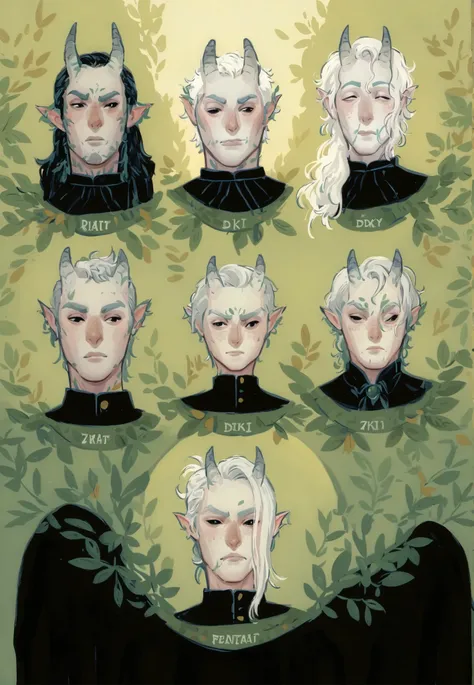 drki, dkri, portrait, 7boys, rating_questionable, BREAK
flat color, solo, male,
black eyes, standing, upper body,
white hair, humanoid, pale skin, glossy skin, facing viewer, detailed illustration, character, detailed face, black clothes, ethereal atmosphe...