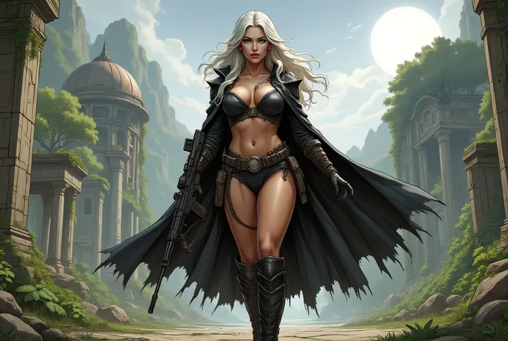 full frame, frontal, Masterpiece, 8K, ultra-realistic resolution, excellent details, soft lighting, SLR lighting, Fujifilm XT3 SLR camera, film size, sharp focus, perfect lighting, dark fantasy art, comic book cover, a woman Lenna. Lenna is a beautiful wom...