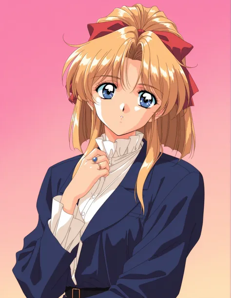 Shogun,high resolution, Super Detailed,very beautiful,Highest Quality, Hifumi Togo, 1990s (style), retro art style, Game CG Style, rhythmic gymnastics leotard, boxing ring