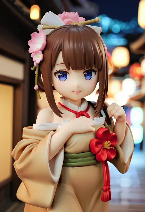 RAW pictures、RAW PHOTO、True Beauty、4 brutal photos 、Japanese female Maiko、21 years old、 kind smile、slim、The background is Gion, Kyoto、(Maiko costume:2)、A world where only one subject exists、8K ultra HD、DSLR、soft lighting、High Quality、Film Particles、Fujifil...