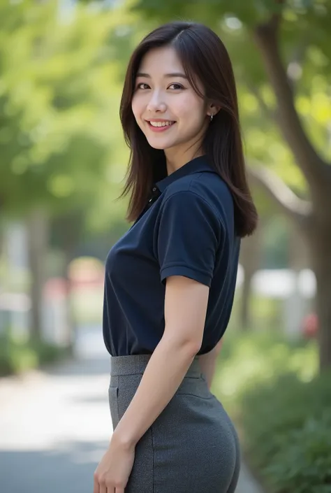 (masterpiece, photorealistic, natural shading:1.4)
(A very beautiful 28-year-old Japanese woman),
(A cute oval-shaped face:1.2),
(A gentle smile with slightly droopy eyes),
(A delicate figure, a voluptuous bust:1.3),
(Straight, medium-length, dark brown ha...