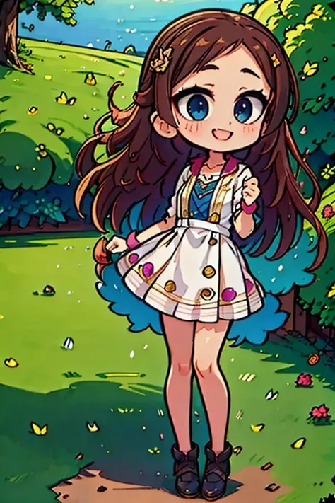 A Disney princess buying flowers at the local market, dressed in a regal dress among colorful stalls, with paper bags and a kind smile.