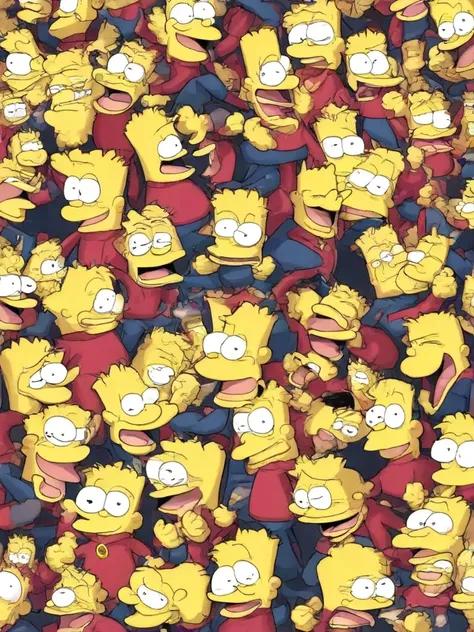 The Simpsons.Group photo