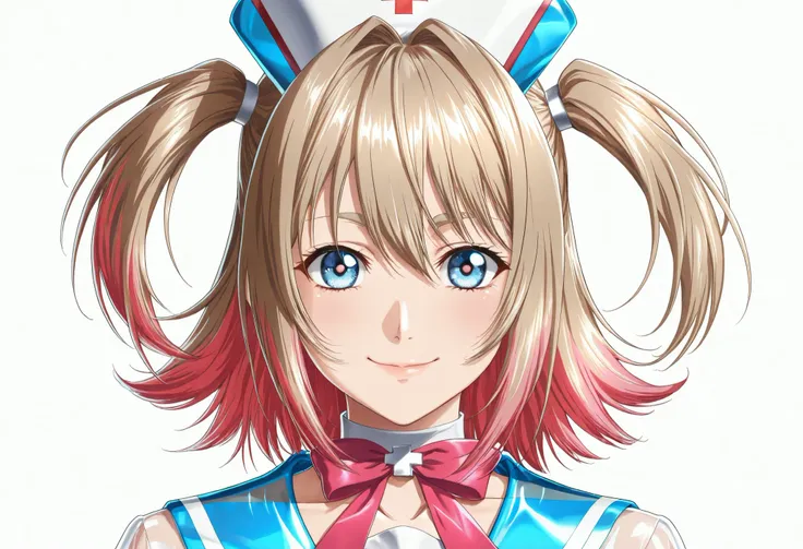 (Yokota Mamoru style),Charming Smile,(portrait :1.4),(Yokota Mamoru style),("light brown hair color that faces the front naturally,Twin Tail Hair"),
("Transcendental Cuteアイドルフェイス"),
("Wear an ultra-clear lateX sailor costume that is all over the short sle...