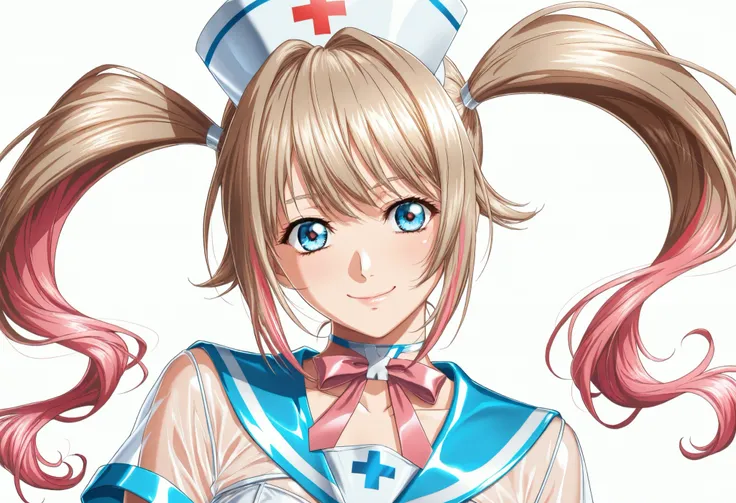 (Yokota Mamoru style),Charming Smile,(portrait :1.4),(Yokota Mamoru style),("light brown hair color that faces the front naturally,Twin Tail Hair"),
("Transcendental Cuteアイドルフェイス"),
("Wear an ultra-clear lateX sailor costume that is all over the short sle...