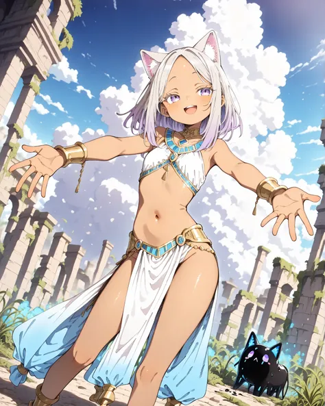 ((Abara Heiki style)), ((Masterpiece)), ((best quality, amazing quality)), ((very aesthetic, absurdres, newest)), ((detailed background, negative space, blurry background, depth of field)), (dynamic angle), ((1girl)), Cute young Girl, (Healthy Gaunt body, ...