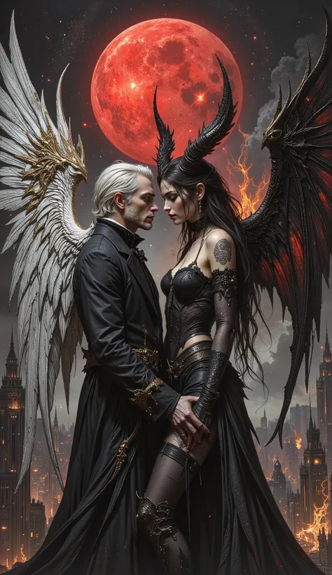 >(background: ink splatter, cubism-gothic), a surreal ancient dreamscape. VIVID dream-like depth. layered illustration, horror pin up pulp).(ultra hyperdetailed, max details:1.3), (atmospheric sense of depth:1.2), (hyperdetailed textures, extremely detai...