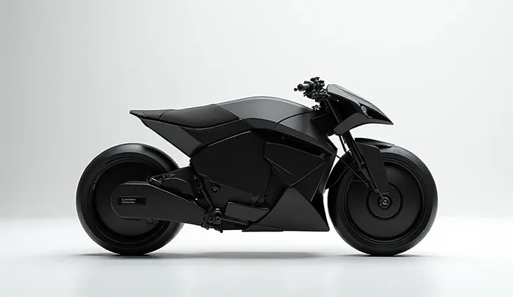 Realistic of futuristc 2026 Husqvarna Svartpilen 250 showroom in Black colour front angle view also show name on background