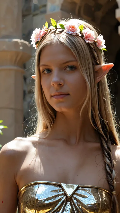 DynaPortrait_PDXL,,TeanaW, elf, pointed ears,  long hair, HDR, 8K, high contrast, masterpiece, best quality, amazing quality, very aesthetic, retro artstyle, realistic, promotional art, newest, volumetric lighting, (flat colors:2), haiz_ai, no lineart, no ...