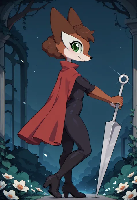 masterpiece, best quality, amazing quality, anime coloring, very aesthetic, absurdres, flat color, flat shading, soft shading, 1girl, solo, Sineki_fox,brown curly hair, green eyes, anthro, furry female, brown body, fox female, animal ears, big eyes, white ...