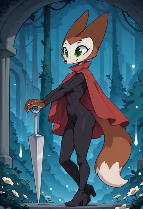 masterpiece, best quality, amazing quality, anime coloring, very aesthetic, absurdres, flat color, flat shading, soft shading, 1girl, solo, Sineki_fox,brown curly hair, green eyes, anthro, furry female, brown body, fox female, animal ears, big eyes, white ...