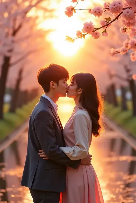 innocent kiss on the cheek