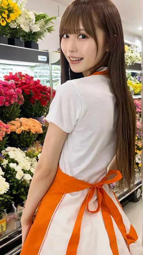 (Masterpiece , Best quality: 1 . 4) , (Ultra realistic , Photo-realistic: 1 . 3) ,
detailed face,detailed skin,
back ground is flower shop,depth of field,bokeh, 
full body shot, looking at viewer,solo,
a girl named artgravia,japanese idol face,
long hair, ...