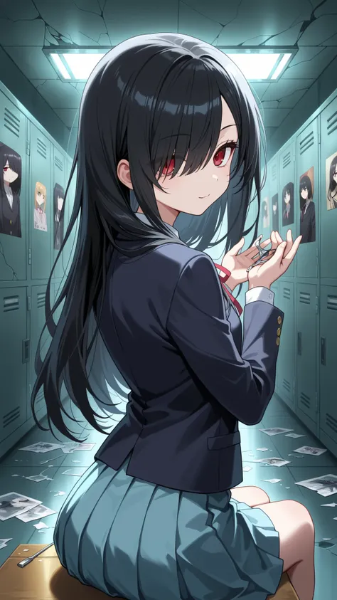 BREAK (masterpiece:1.2), best quality, high resolution, unity 8k wallpaper, (illustration:0.8),Dark abandoned school corridor, long hallway with broken windows and shattered glass on the floor, peeling paint on the walls, flickering ceiling lights casting ...