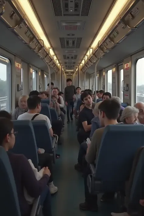電車の中の通路の風景 v1.0