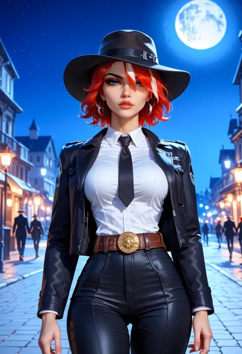 safe_pos, score_9, score_8_up, masterpiece, high detail, (zoom in:1.4), shaunavaynepony, 1girl, solo, xjoannax, red hair, short hair, multicolored hair, hair over one eye, blue eyes, sunglasses, round eyewear, tinted eyewear, looking over eyewear, half-clo...