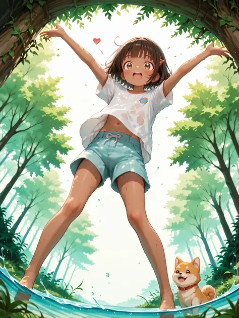 score_9, score_8_ up, source_anime，nsfw，uncensored，animeスタイル，(masterpiece), 最High Quality,High Quality，very aesthetic, exquisite,absurd, written depth, 8k, Super Detailed Skin, Best Eyes, Perfect Anatomy, anime color, animeスクリーンキャップ，1 boy,10 years old, sol...