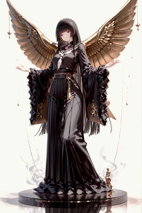 
Incredibly detailed and intricate statue, Hime cut, matte finish,