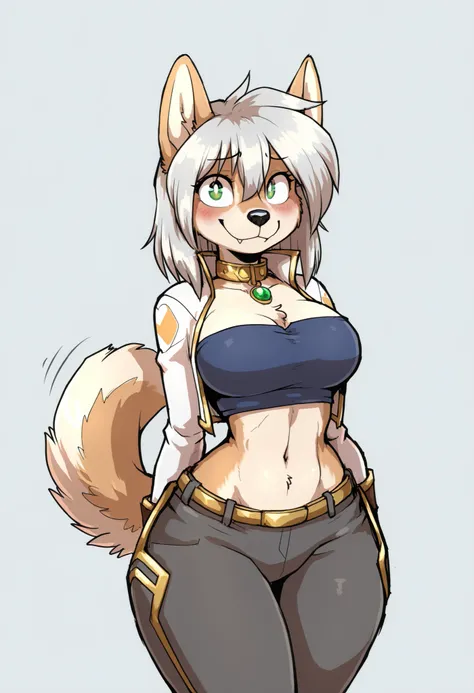 (solo), anime/manga style, best quality, high resolution, absurdres, BREAK, (adult, age23), uploaded on danbooru, uploaded on e621, [by rick griffin:0.5], (by inu-sama), (adorable smile), (cute, adult), (female), (anthro, welsh corgi and shiba inu mix, cor...