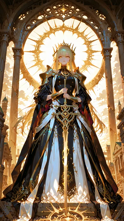 battlemage_neopresencia,,,,,,,.00,Outstanding work, slightly realistic, of extraordinary quality, very beautiful, ultra-high resolution, high resolution, anime style-----Show your full body. Look from a distance..Mature woman, tall figure.(Horror flavor :0...