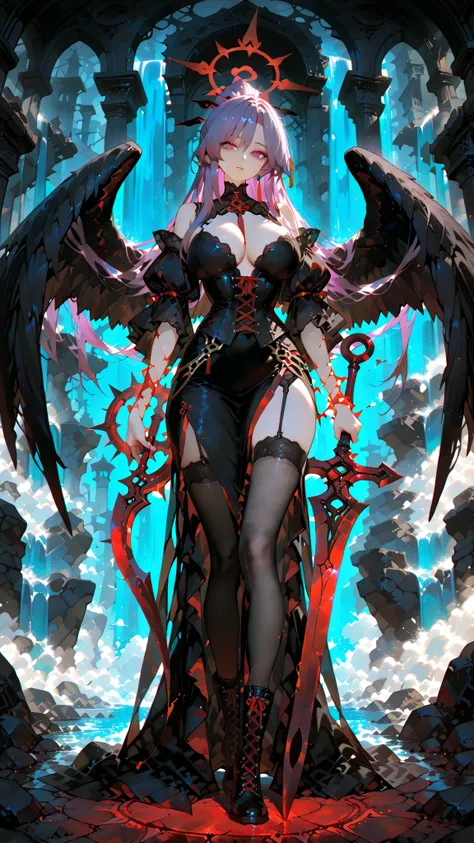 xianyun gi,,,,,,.00,Outstanding work, slightly realistic, of extraordinary quality, very beautiful, ultra-high resolution, high resolution, anime style-----Show your full body. Look from a distance..Mature woman, tall figure.(Horror flavor :0.7),**********...