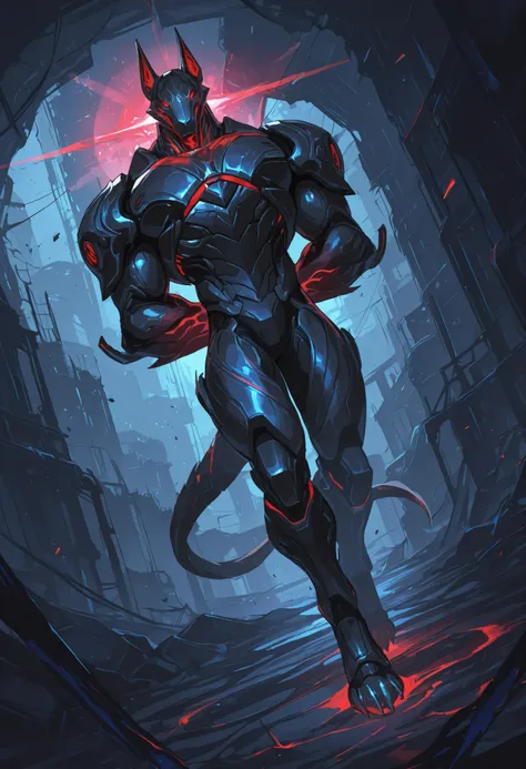 score_9, score_8_up, score_7_up, score_6_up, score_5_up, score_4_up, gigerworld, anthro jackal, heavy armor under the jacket, bulky, wide chest, monstrous, red glowing eyes, long hands, strong arms,
cybrog, anthro, jackal, male, full body, Muscle, Delicat...