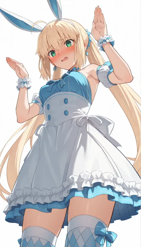 (from below),cowboy shot,high resolution, masterpiece, Necessary, detail, best Quality, Quality, Necessary, details, High details, accurate,UFOTABLE style , ufotable anime,SCaster2, Kastoria , source_anime, score_9, score_8_up, score_7_up, Sum2_wrist_cuffs...