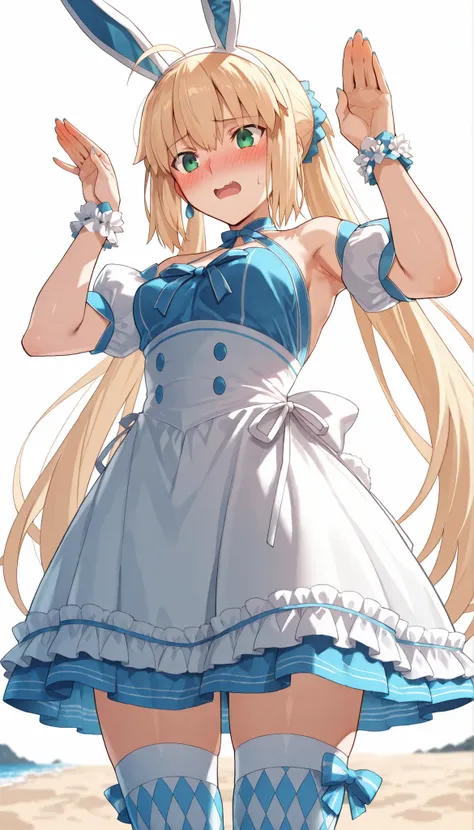 (from below),cowboy shot,high resolution, masterpiece, Necessary, detail, best Quality, Quality, Necessary, details, High details, accurate,UFOTABLE style , ufotable anime,SCaster2, Kastoria , source_anime, score_9, score_8_up, score_7_up, Sum2_wrist_cuffs...