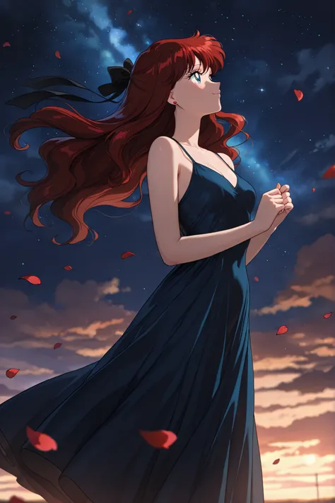 masterpiece, amazing quality, best quality, ultra-detailed, 8K, illustration, clear skin, ultra-detailed-eyes, soft skin, very awa, very as2, soft body, 1990s \(style\), official art, haruna sakurada, bishoujo senshi sailor moon, long hair, reddish brown h...