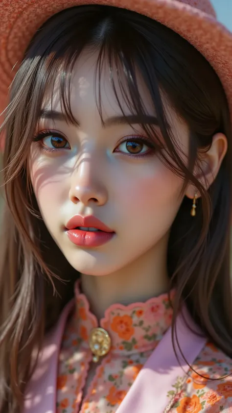  Portrait of a Japanese woman, fairy-tale image, fantastic backgrounds, magical, fairy-tale atmosphere, [vivid and colorful cashmere fabric, delicately embroidered with orange-purple spiderweb:0.6], Ultra-realistic (photorealistic Realism), (ultra realisti...