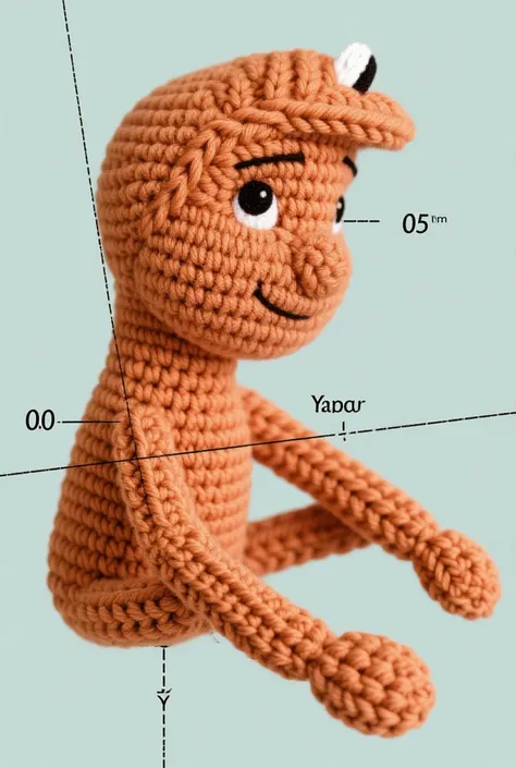 can you create every step for this caracter to convert it to a crochet 