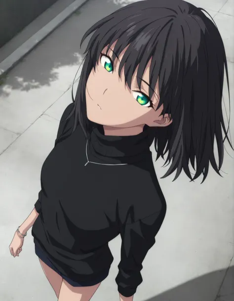 masterpiece, best quality, amazing quality, highres, absurdres, very aesthetic, high resolution, ,ultra detailed, perfect details, ufotable style, 1girl, solo, outdoors, , (detailed background:1.2),from above, side view, , minami kano, medium hair, , ((bl...