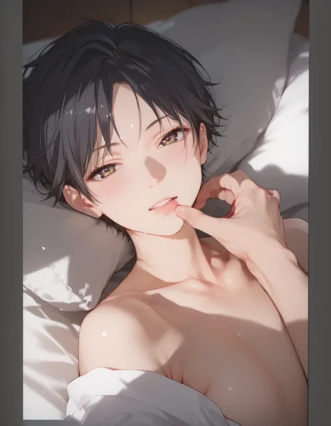 6 panel comic, comic, 6 panel, tom boy, skinny girl, ((( Naken )))