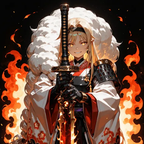 A short, solitary male character, a young teenager, about 1.5 meters tall. He stands alone against a deep black background, making him stand out vividly. His physique, face, and height are exactly like Lloyd de Saloum.
He has long blond hair, styled exact...