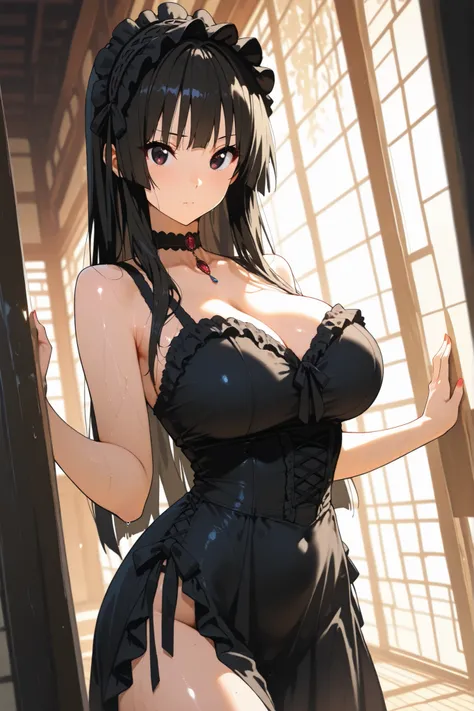 score_9+, score_8_up, 超high resolution, (masterpiece:1.8), (Highest Quality:2.0), (Super Detailed:1.7), (high resolution:1.5), (8K ultra HD), ((greatest masterpiece)), mioakiyama, Mio Akiyama, long hair, bangs, dark haired, Open your eyes, Dark Eyes, princ...