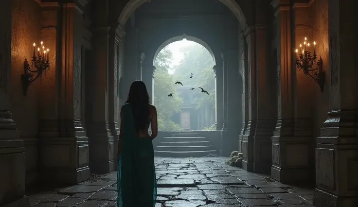 The time machine opens with a blinding flash of light, and the 25-year-old Indian girl steps out cautiously. She finds herself in ancient India, standing at the gates of a gigantic, ruined haunted palace made of black stone.

The palace corridors are dark,...