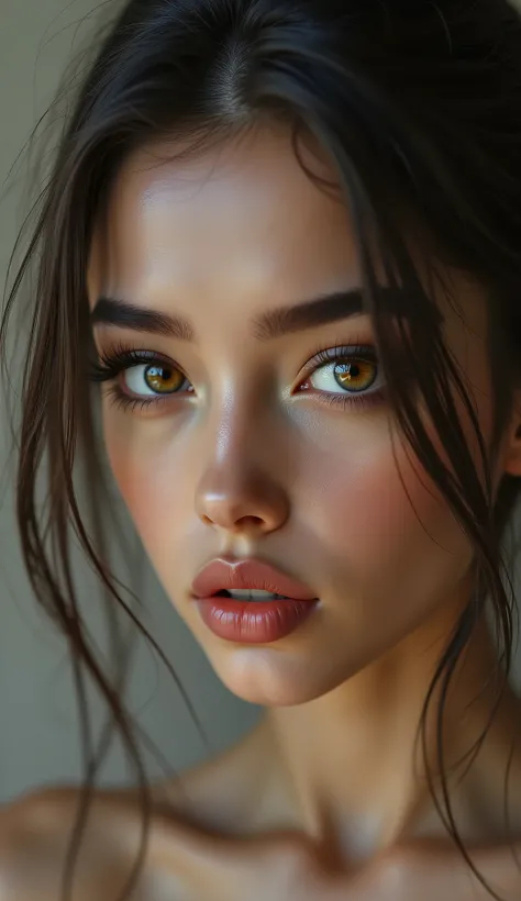 Ultra-realistic (photorealistic Realism) , "ultra-detailed, UHD, Hyper high resolution" - "(Hyper quality, intricately ultra-detailed digital art)" (Key Directive: - ("The priority is the anatomical accuracy and texture of the materials" - "Ultra-sharp hum...