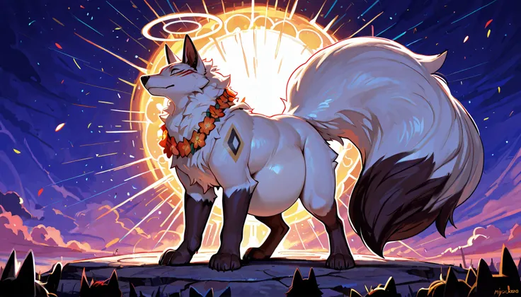 4k ultra quality, 4k full body view,(ultra high detailed body),((feral)) wolf,by mystikfox61, by glitter trap boy,feral paws, by bebebebebe,by morethreedee, by seibear,sharp nails,((sfw)),(ultra detailed face),detailed eyes,big tail,fluffy tail,(detailed t...