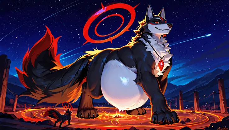 4k ultra quality, 4k full body view,(ultra high detailed body),((feral)) wolf,by mystikfox61, by glitter trap boy,feral paws, by bebebebebe,by morethreedee, by seibear,sharp nails,((sfw)),(ultra detailed face),detailed eyes,big tail,fluffy tail,(detailed t...