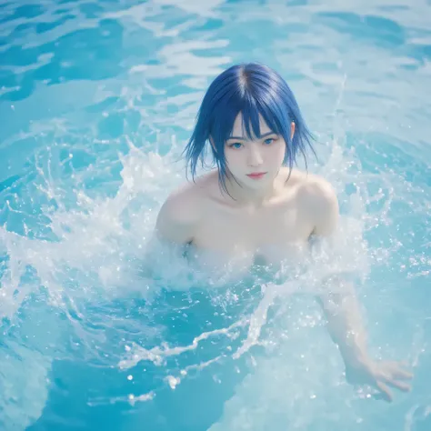 (masterpiece:1.2,excellent quality,Mirror-like,cinematic experience,Stylish colors),,,,,  1girl, Water fairy girl, liquid, dress made of water、 Clear, translucent,  Water Spirit, aqua, flowing water, splashes of water, dynamic water, Water Physics, liquid,...