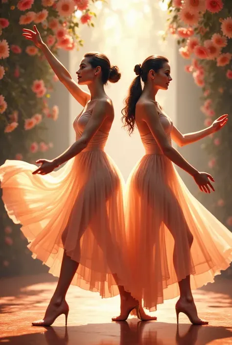 Beautiful women dancing