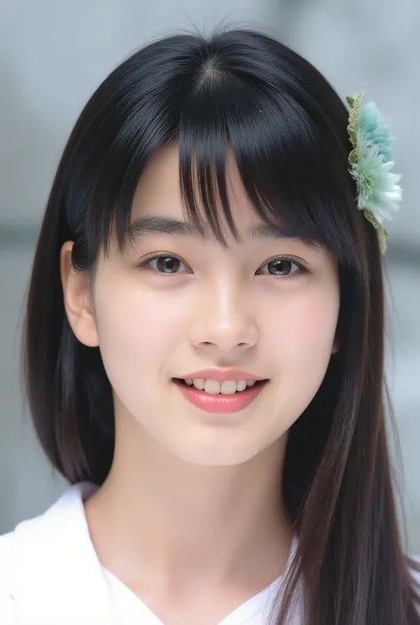 (masterpiece, Highest Quality:1.2), sunny snowy field、womanhood、from the front, beautiful girl with a pretty face, Age 15, Blushing fair skin、Moist and shining eyes、shiny black hair、smooth fair skin、Sensual Expression、Picture above the shoulder 、Realistic、...