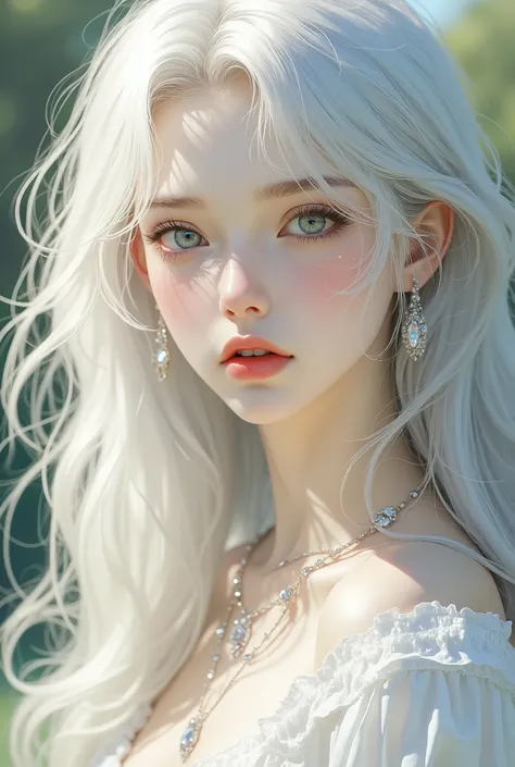 (8K, highest quality, masterpiece), (photorealistic, photoreal: 1.37), extremely detailed depiction

Contemporary art, High quality, excellent performance, high resolution, 

one woman, heterochromia, long silver hair, beautiful Green Blue Gray eyes, brigh...
