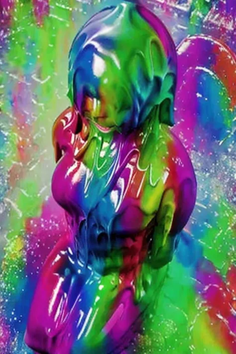 [Base:yayoi_mix-v2.5] Melting slimy monster (Rainbow) 2025/09/27 L5