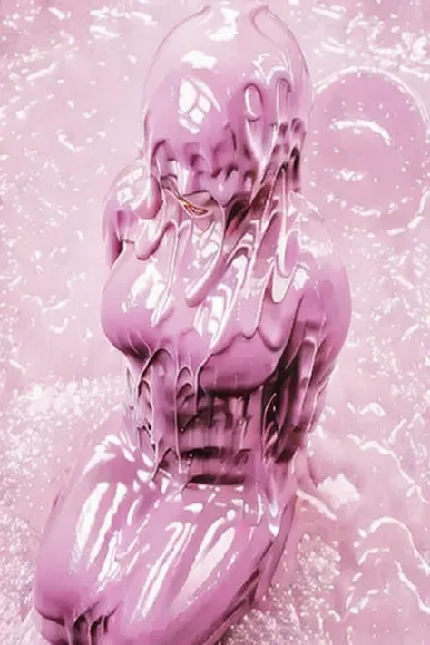 [Base:yayoi_mix-v2.5] Melting slimy monster (White pink) 2025/09/27 L2